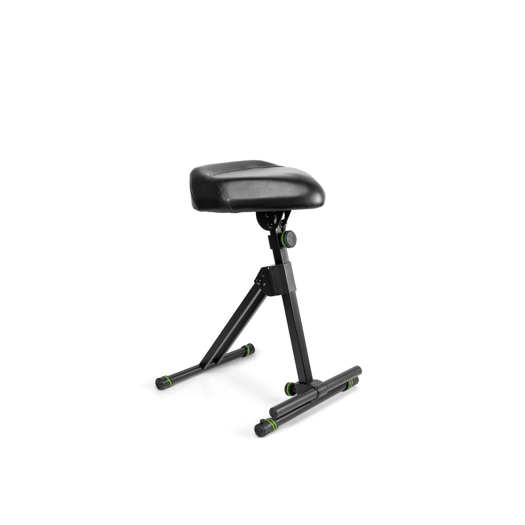 Gravity FM SEAT 1 Taburete alto ajustable con reposapiés, asiento en polipiel