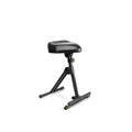 Gravity FM SEAT 1 Taburete alto ajustable con reposapiés, asiento en polipiel