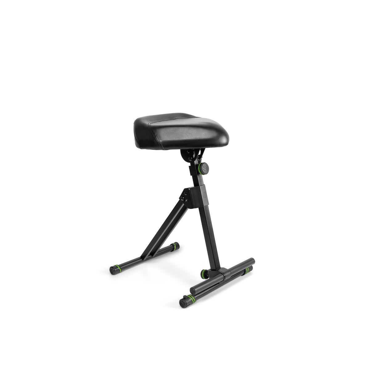 Gravity FM SEAT 1 Taburete alto ajustable con reposapiés, asiento en polipiel