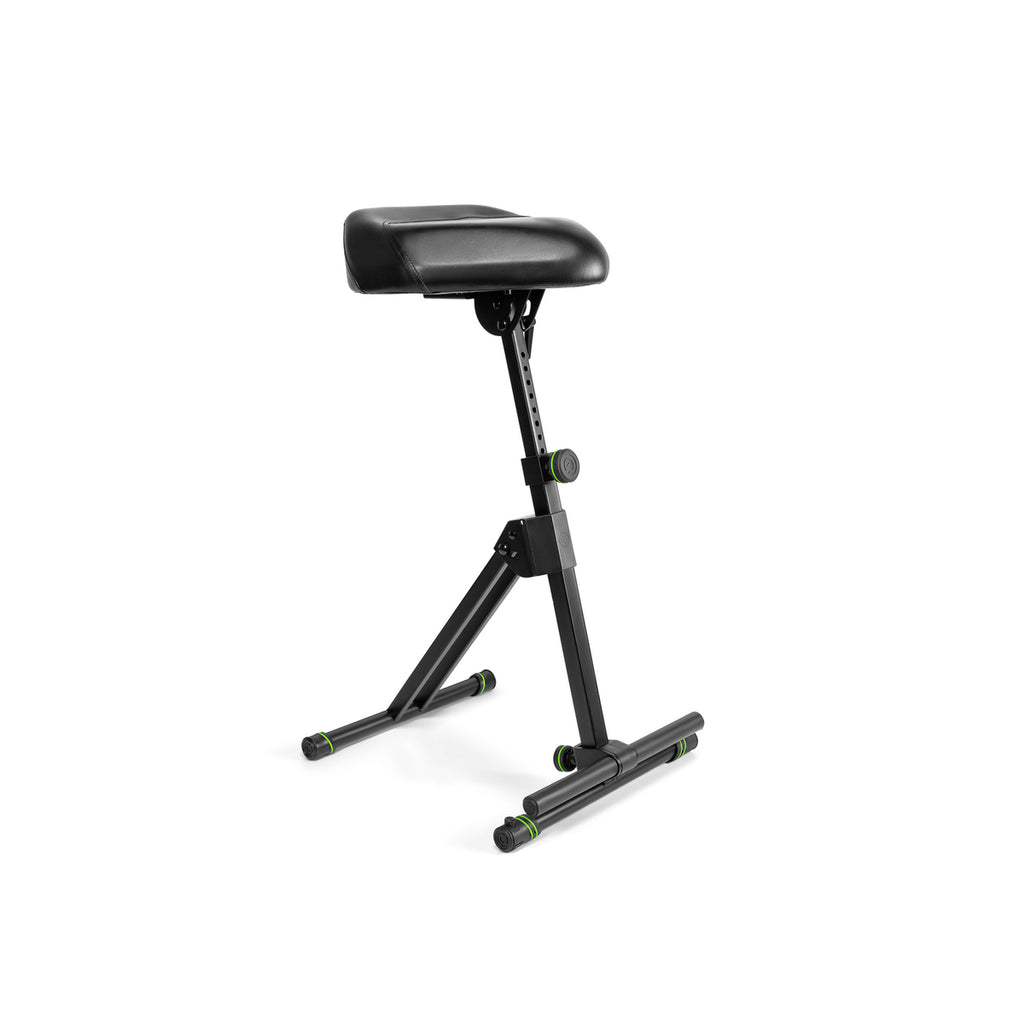 Gravity FM SEAT 1 Taburete alto ajustable con reposapiés, asiento en polipiel