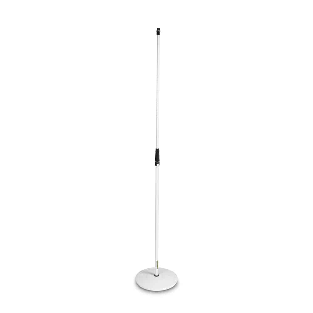 Gravity MS 23 W Soporte de micrófono recto base redonda blanco