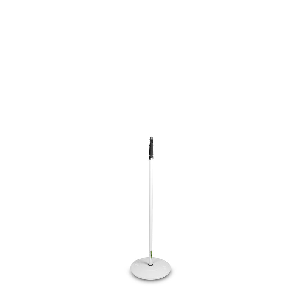 Gravity MS 23 W Soporte de micrófono recto base redonda blanco