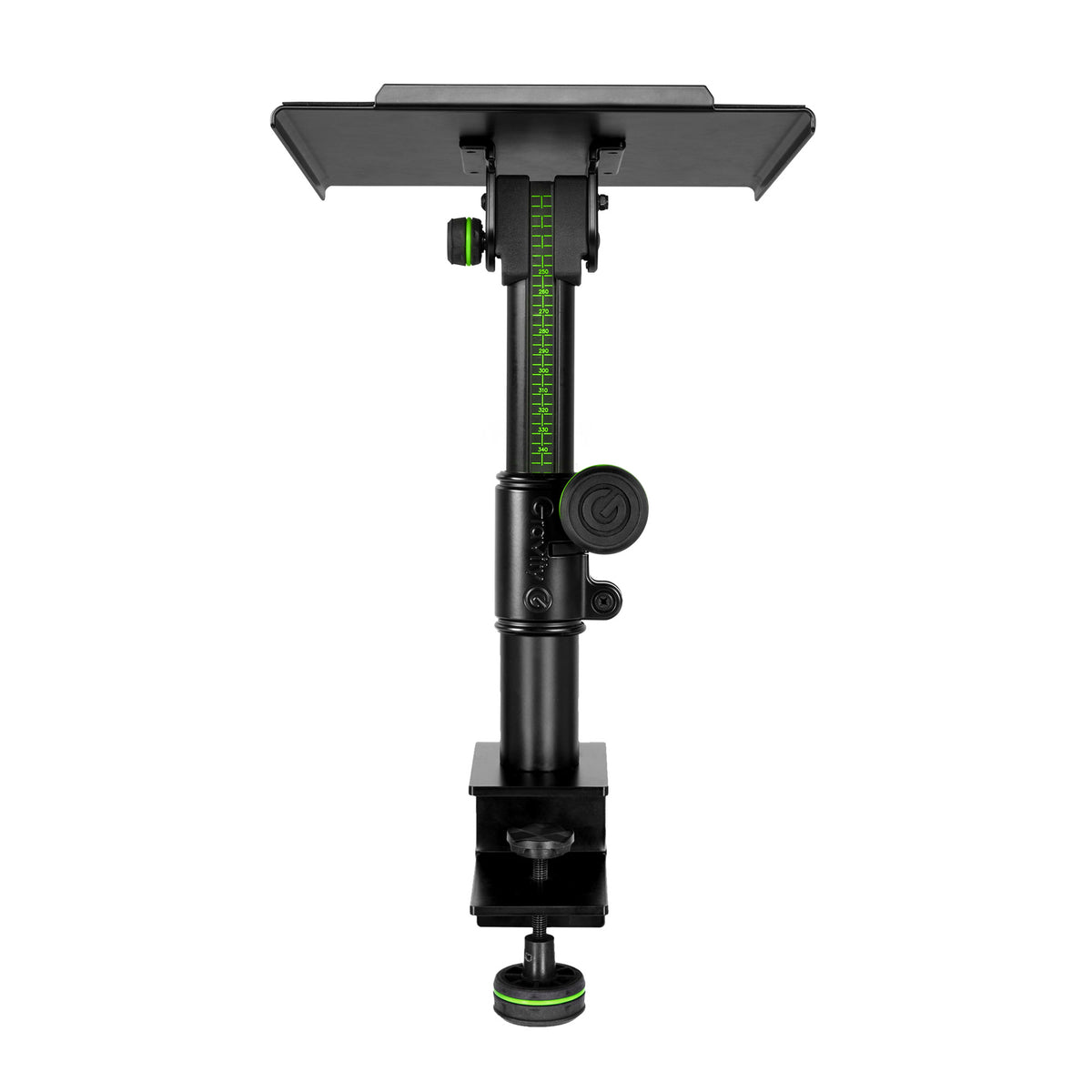 Gravity SP 3102 TM Soporte de mesa con abrazadera para monitor de estudio