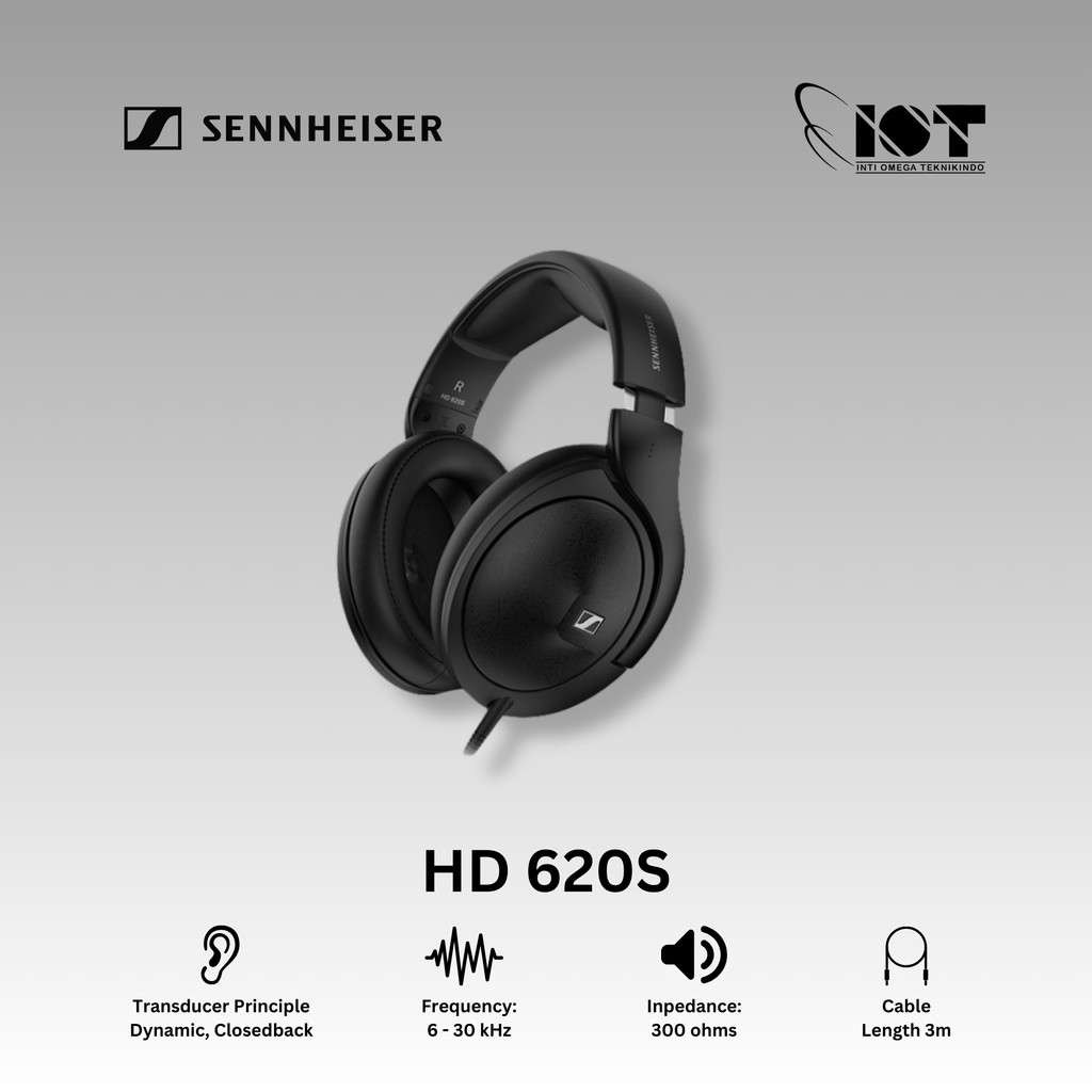 Sennheiser HD 620S Audífonos cerrados audiófilos 150 Ω