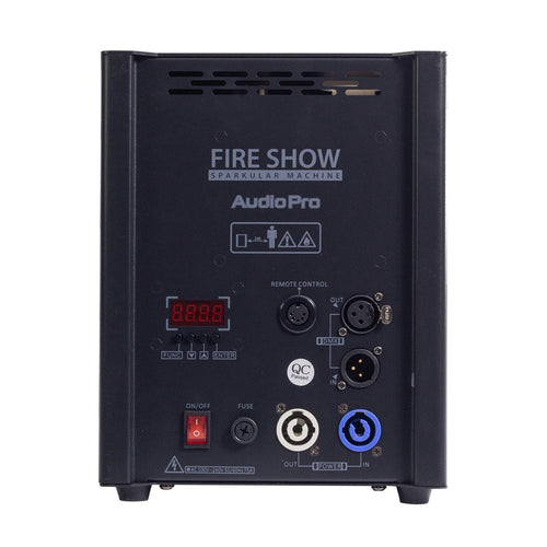 AudioPro FIRE SHOW Lanza chispas frias Sparkular DMX512