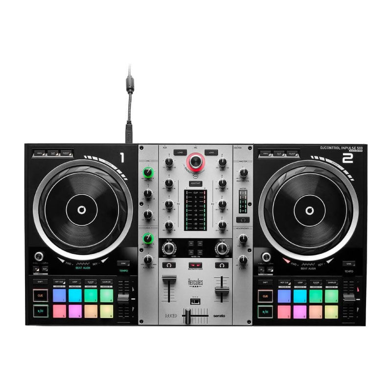 Hercules DJControl Inpulse 500 Silver Edition Controladora DJ 2 canales