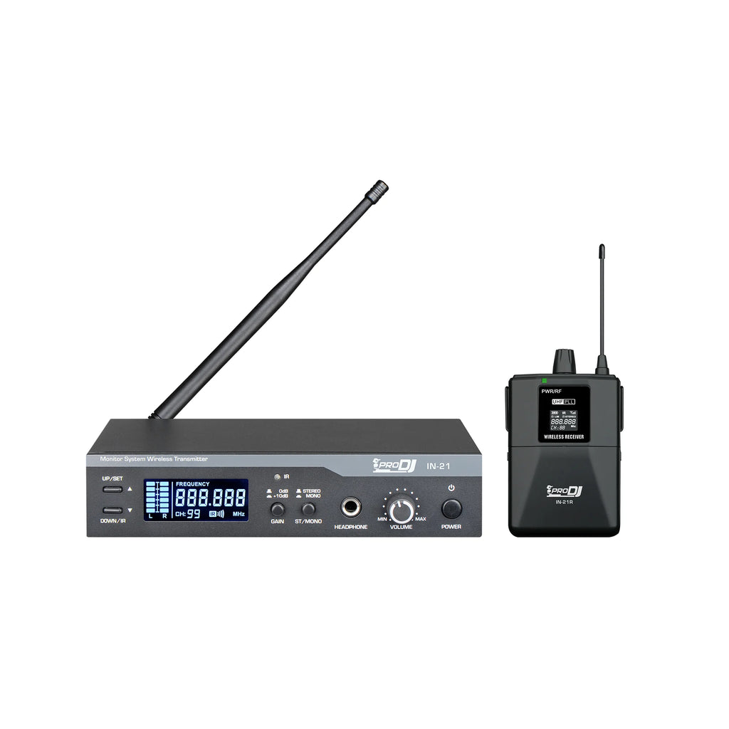 Pro DJ IN-21 Transmisor inalámbrico IN EAR UHF PLL