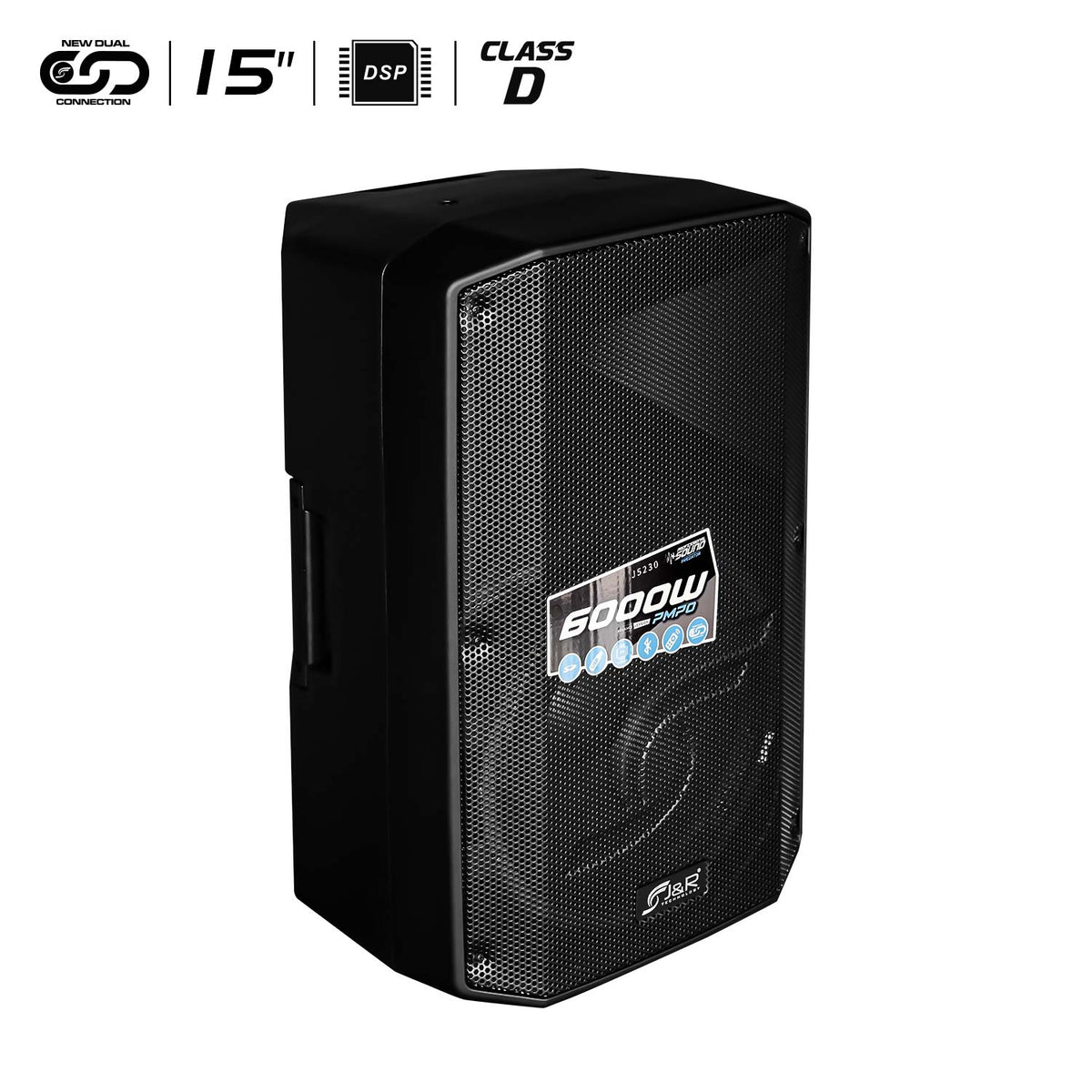 J&R J5230 Predator Cabina activa 15" 550 W RMS con Bluetooth y TWS