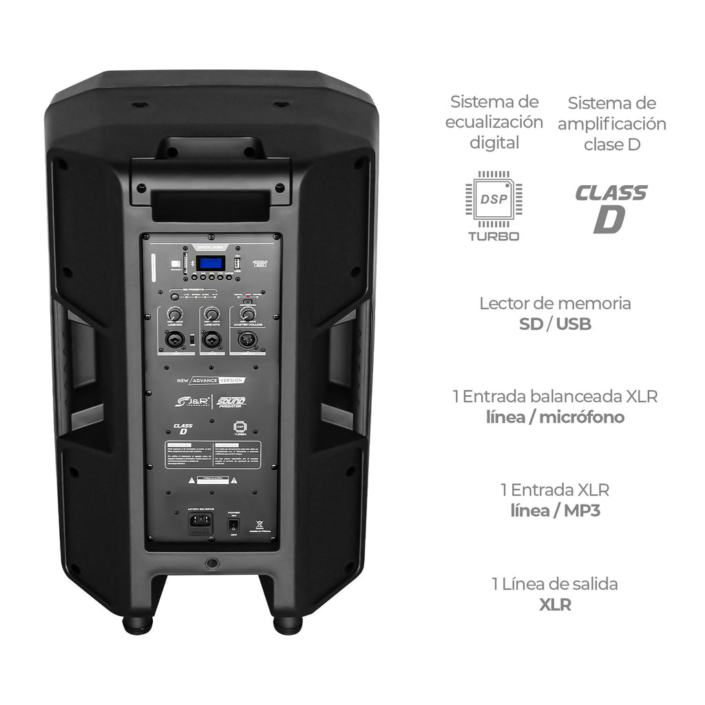 J&R J5231 Predator Cabina activa 12"