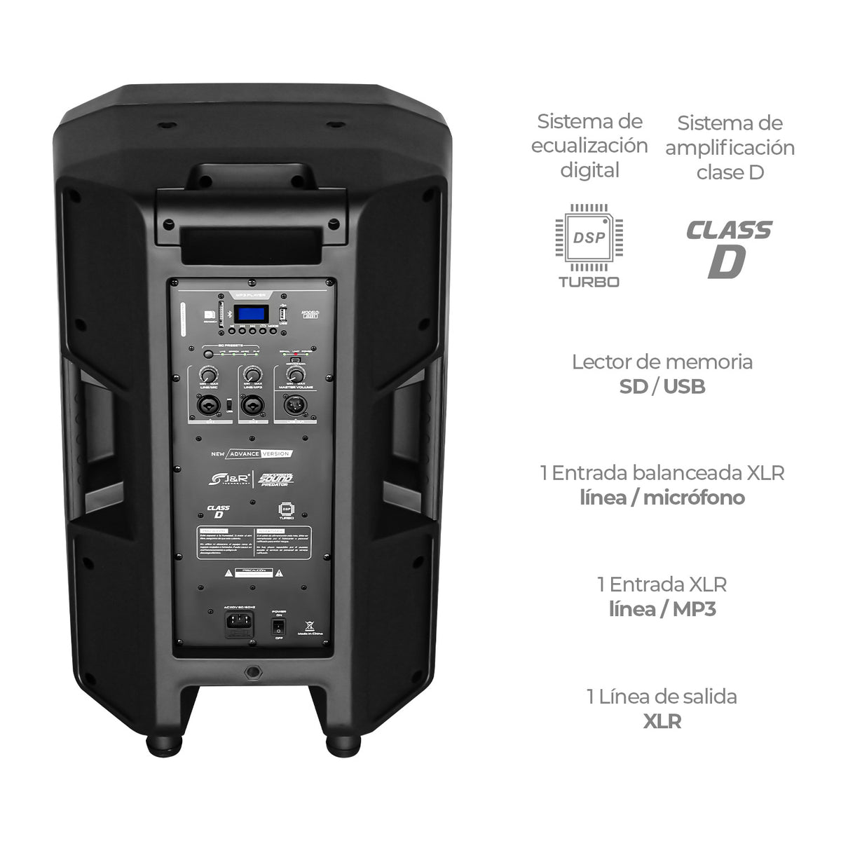 J&R J5231 Predator Cabina activa 12"