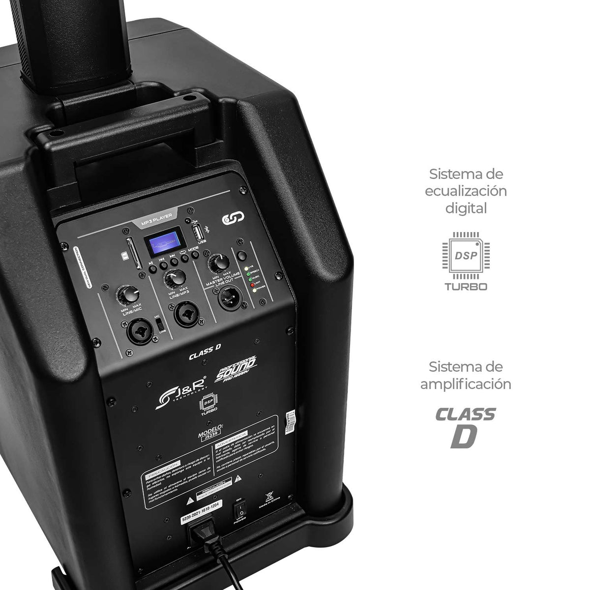 J&R J5239 Cabina activa tipo array 8"