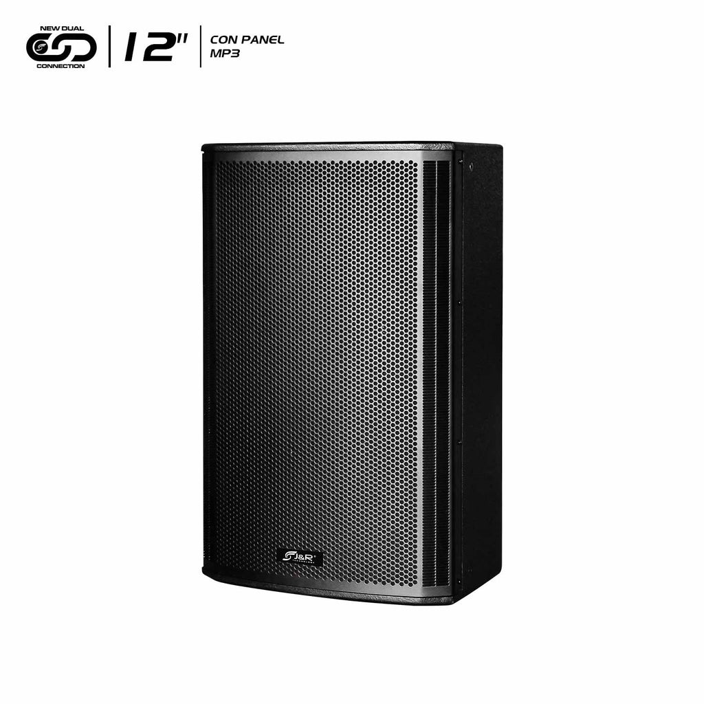 J&R J5253 Wooden X Cabina activa 12" 350 W clase D con módulo MP3