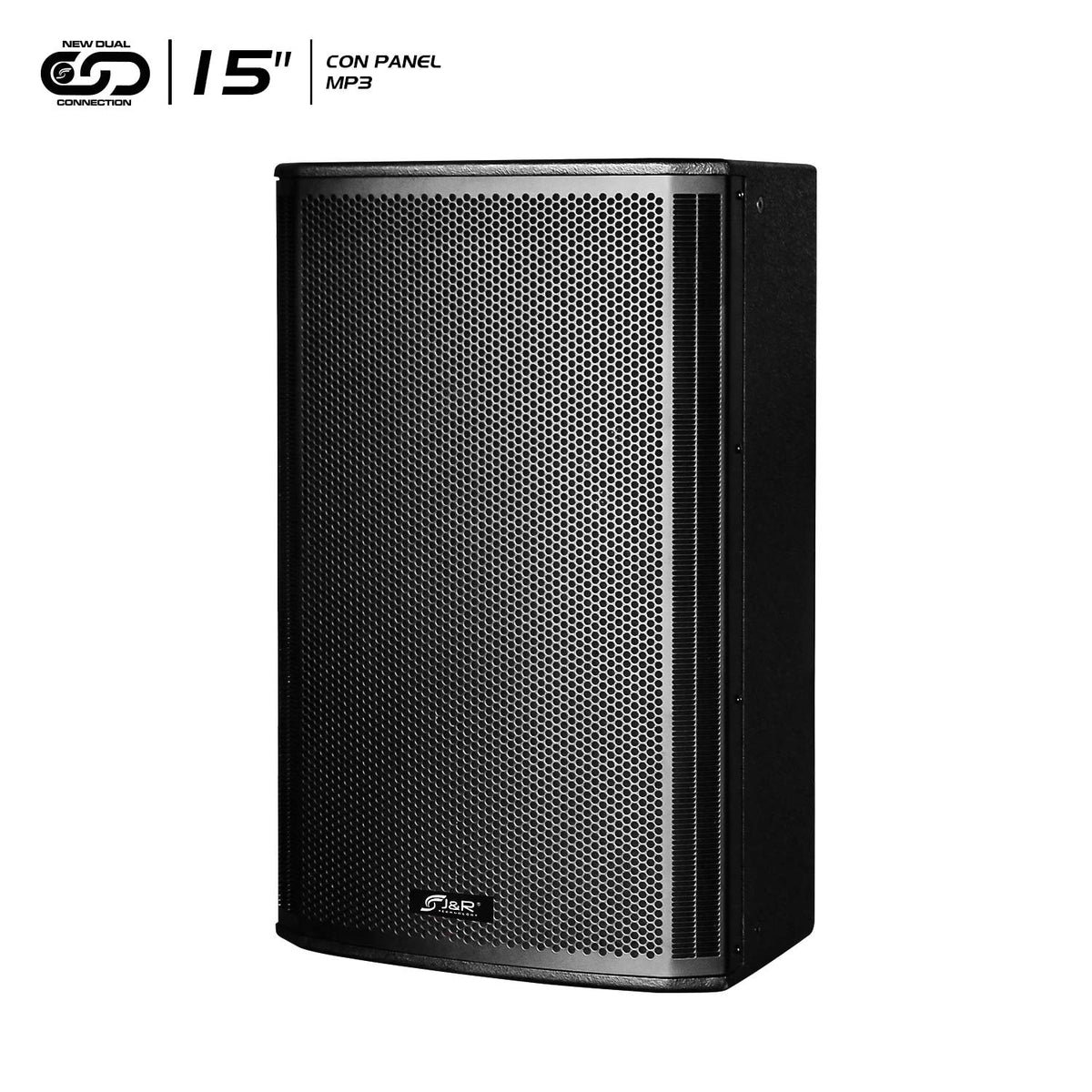 J&R J5254 Wooden X Cabina activa 15" 500 W con módulo MP3 y USB