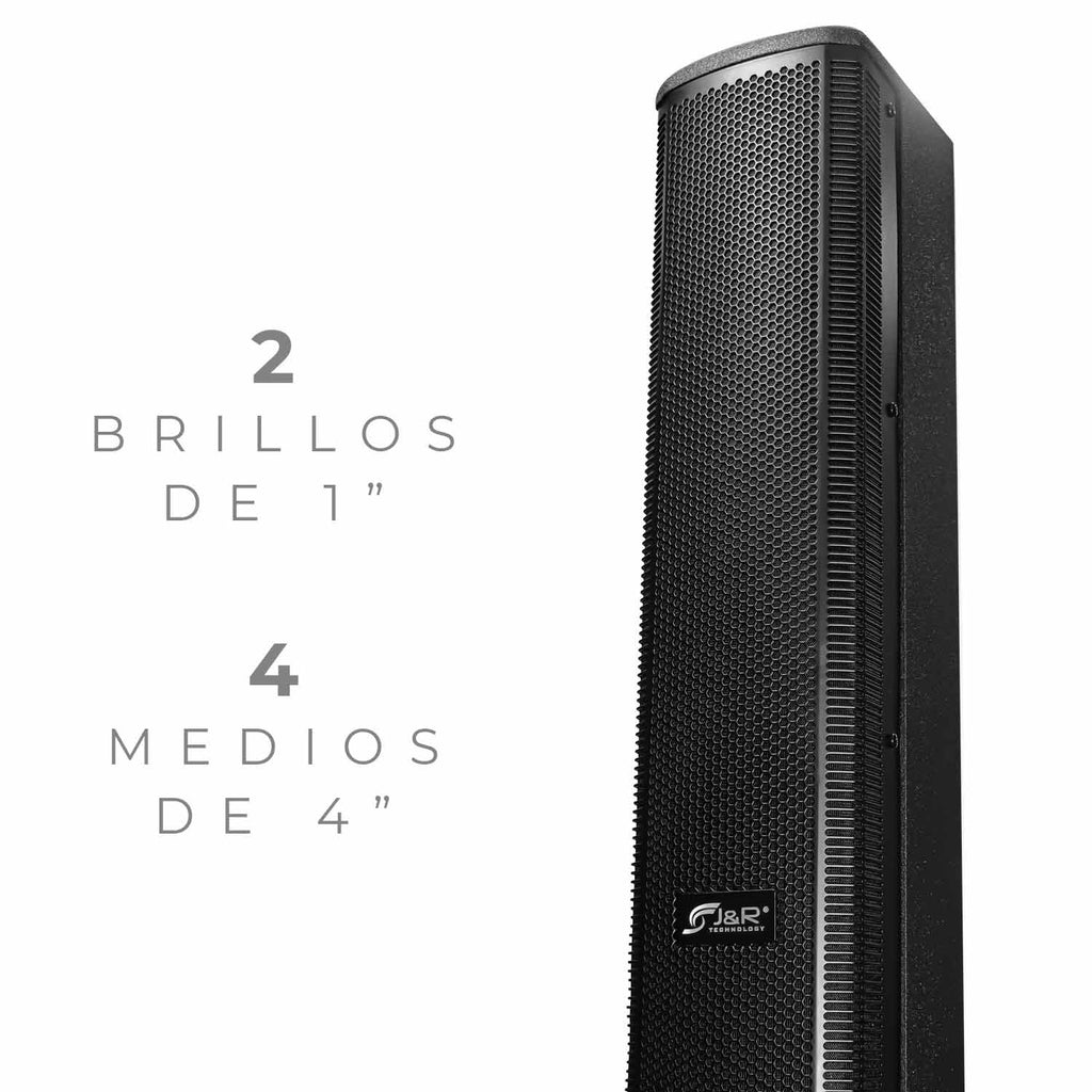 J&R J5258 Wooden X Sistema array activo 15" 600 W RMS con DSP