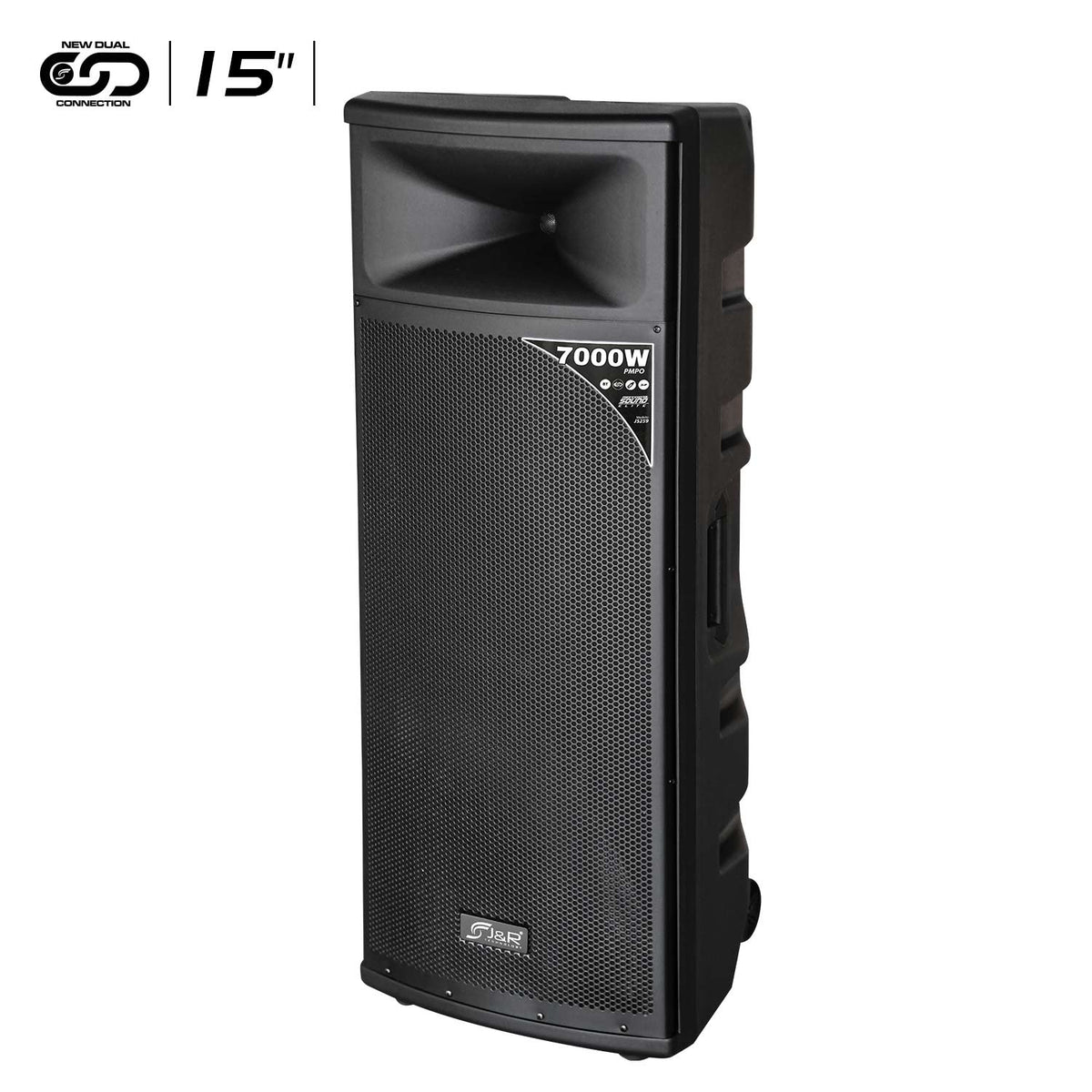 J&R J5259 Cabina activa doble 15" 600 W RMS con Bluetooth 5.1 y TWS