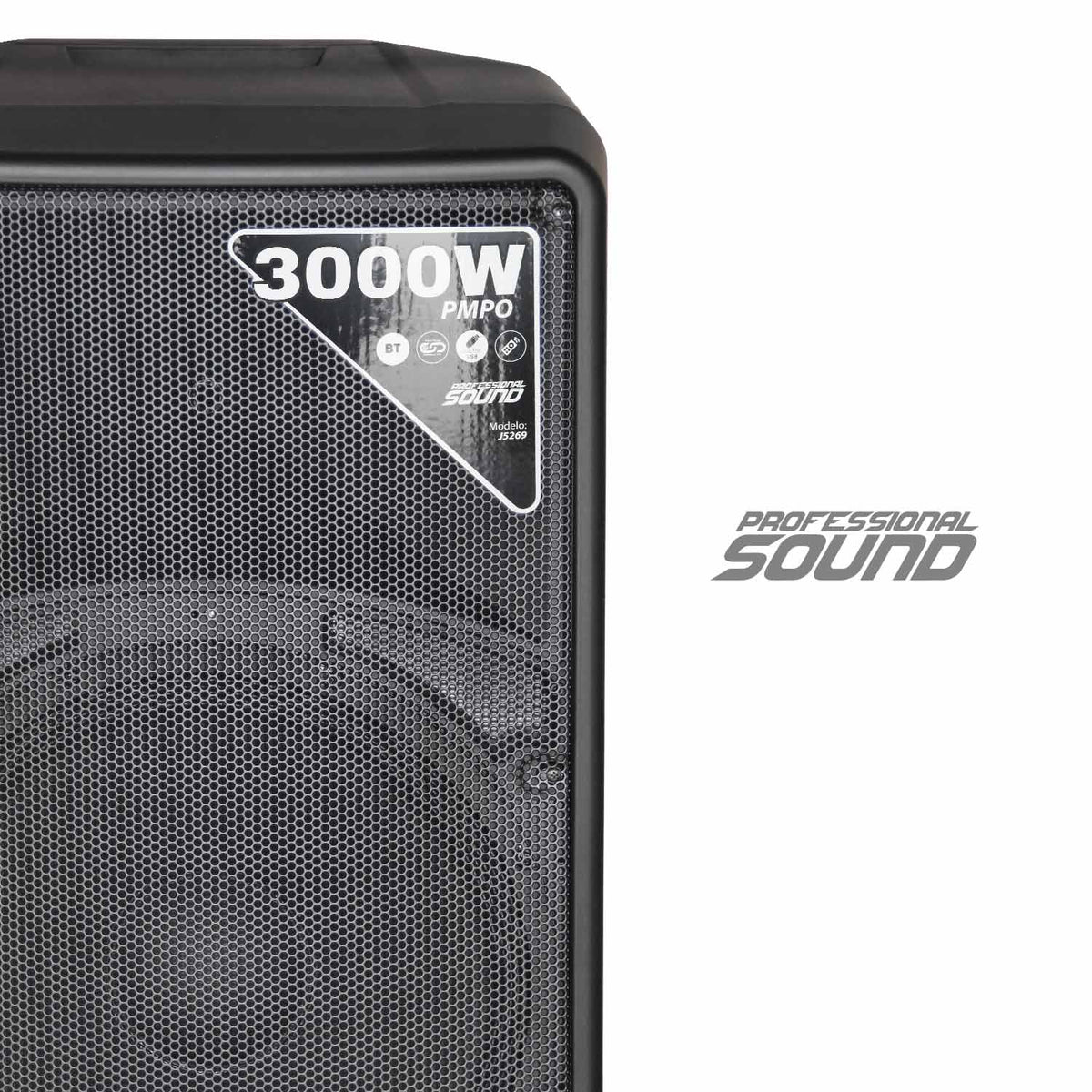 J&R J5269 Cabina activa 15" con trípode, Bluetooth 5.0 y control remoto