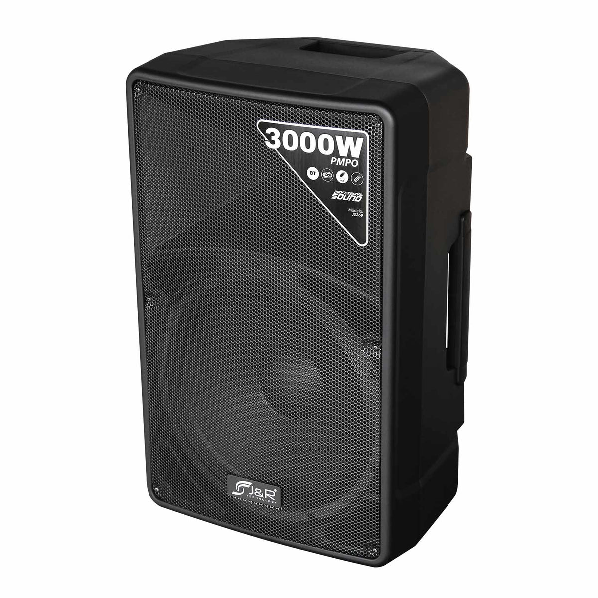 J&R J5269 Cabina activa 15" con trípode, Bluetooth 5.0 y control remoto