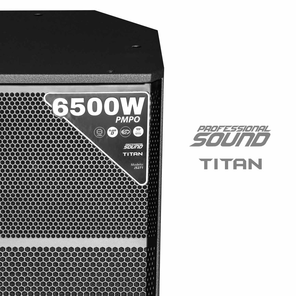 J&R J5271 Titan Cabina activa 15" 550 W RMS biamplificada en abedul