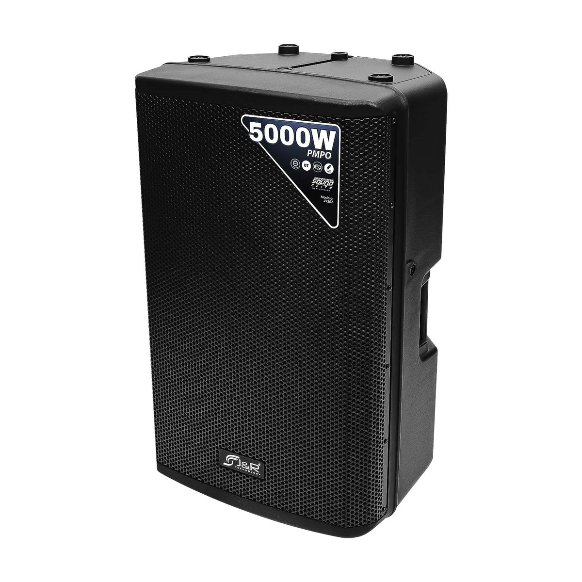 J&R J5297 Cabina activa 15" 550 W con DSP, Bluetooth TWS, USB y SD