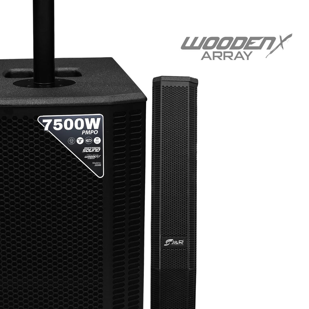 J&R J5300 Sistema array activo 2 x 10" 550 W con DSP Turbo y Bluetooth
