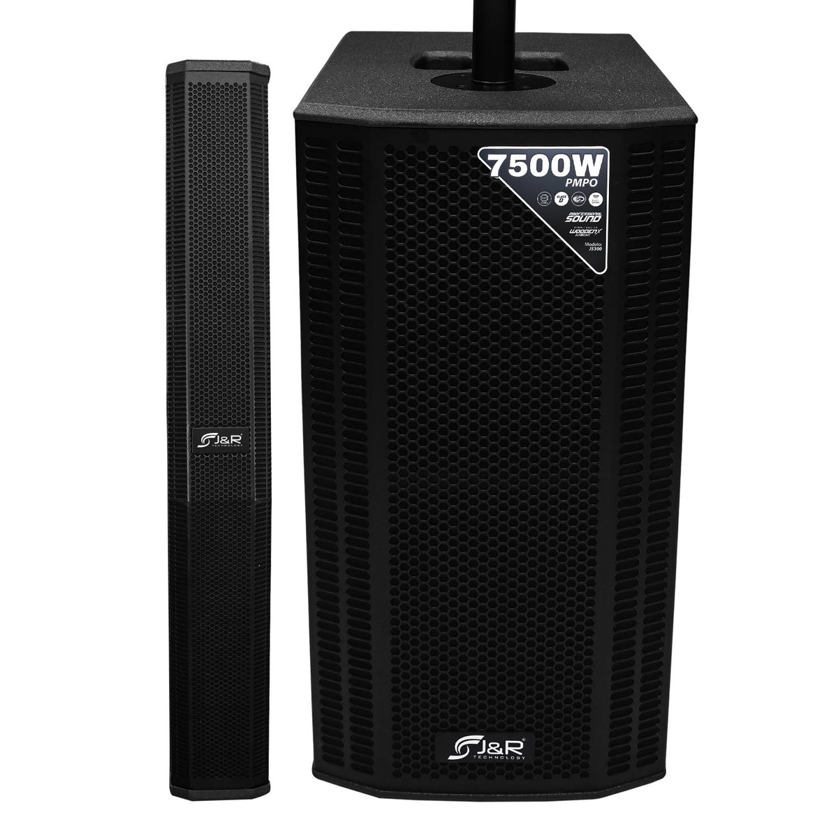 J&R J5300 Sistema array activo 2 x 10" 550 W con DSP Turbo y Bluetooth