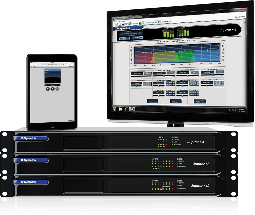 Symetrix Jupiter 8 Procesador DSP llave en mano 8 x 8