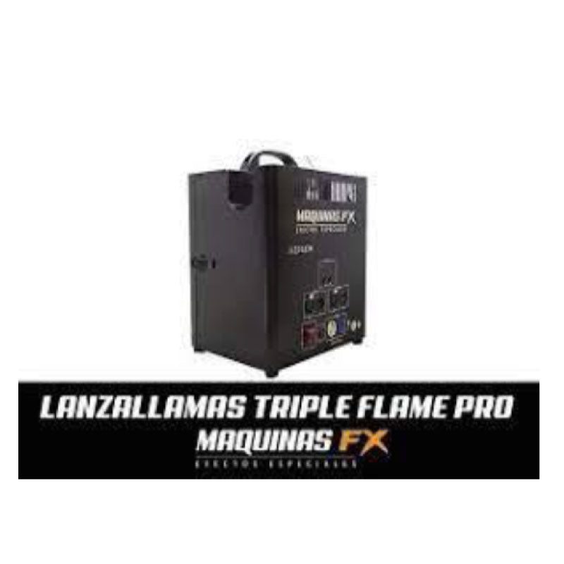 VA ProLED Lanzallamas triple 3 válvulas DMX con sensor de seguridad