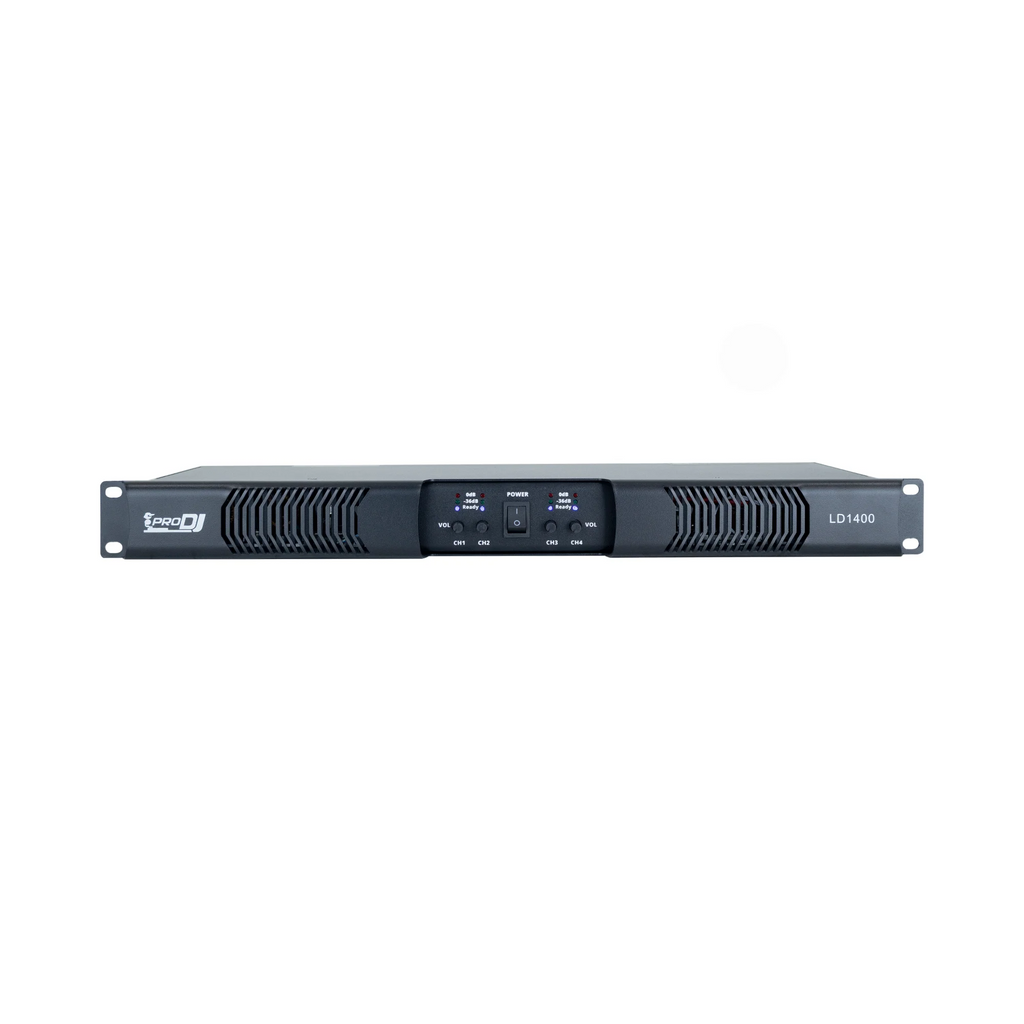 Pro DJ LD1400 Amplificador clase D de 4 canales 350 W