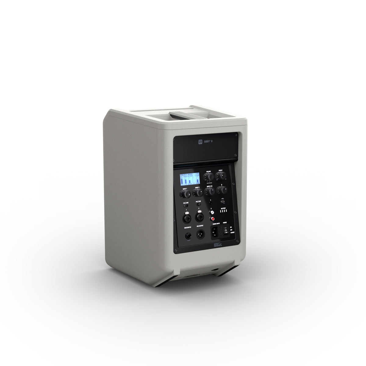 LD Systems ANNY 8 G Parlante recargable Bluetooth gris con mezclador