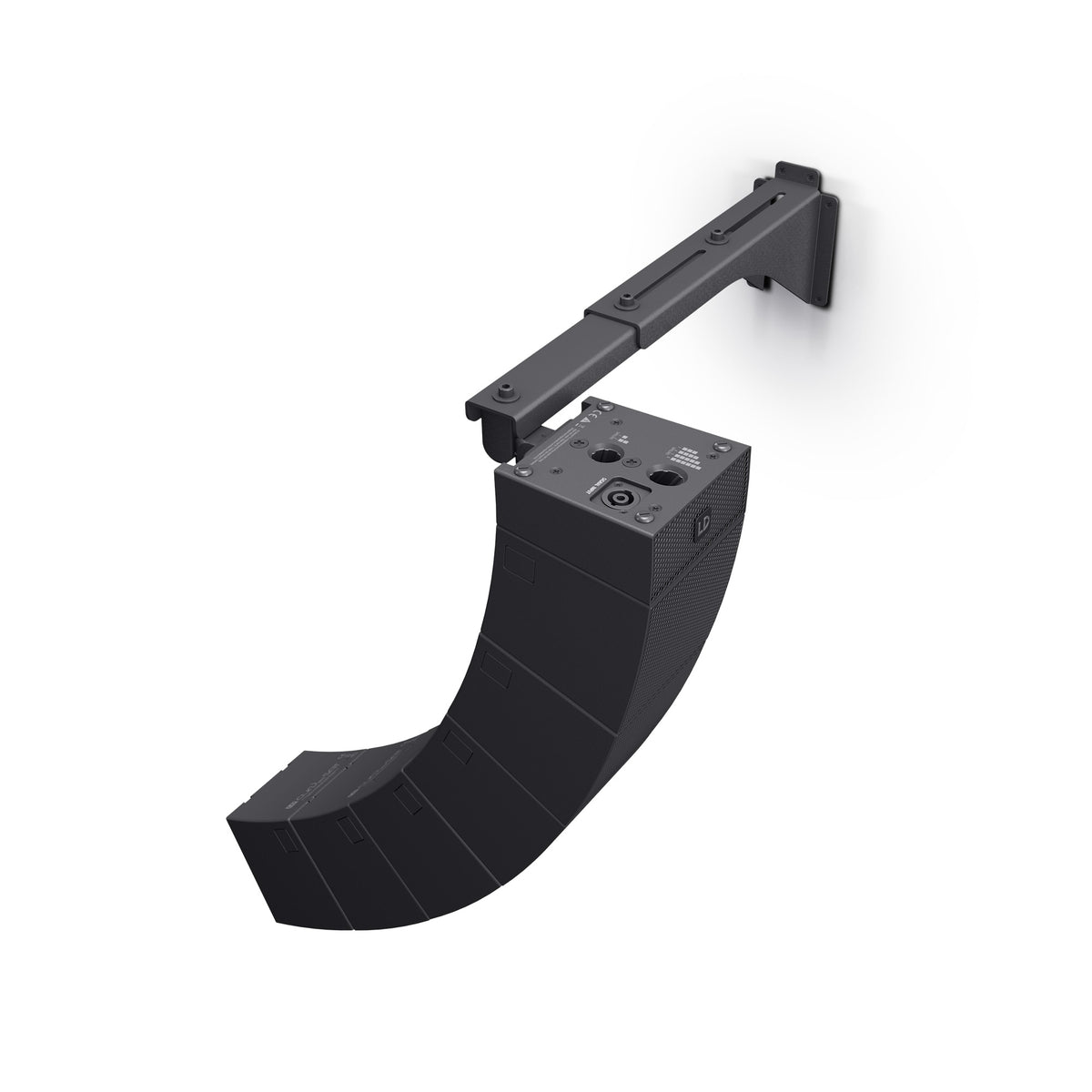 LD Systems CURV 500 WM BL Soporte de pared inclinable y giratorio, hasta 6 satélites