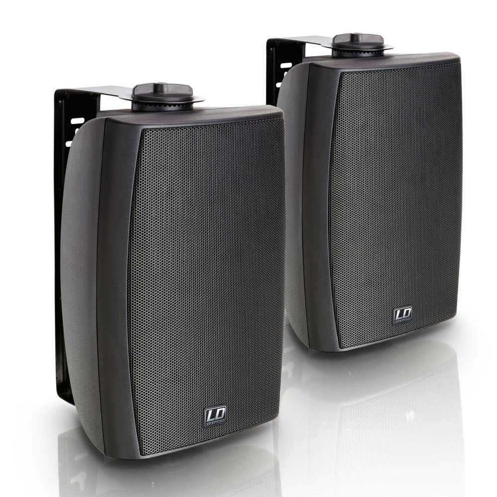 LD Systems CWMS 52 B 100 V Parlante de pared 5.25" 2 vías 100 V negro (par)