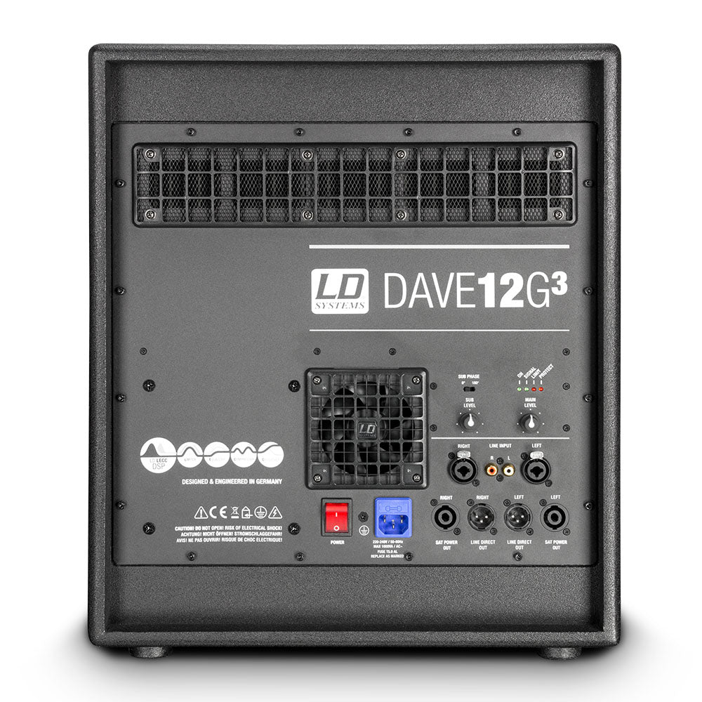 LD Systems DAVE 12 G3 Sistema PA activo 12" 2000 W con DSP