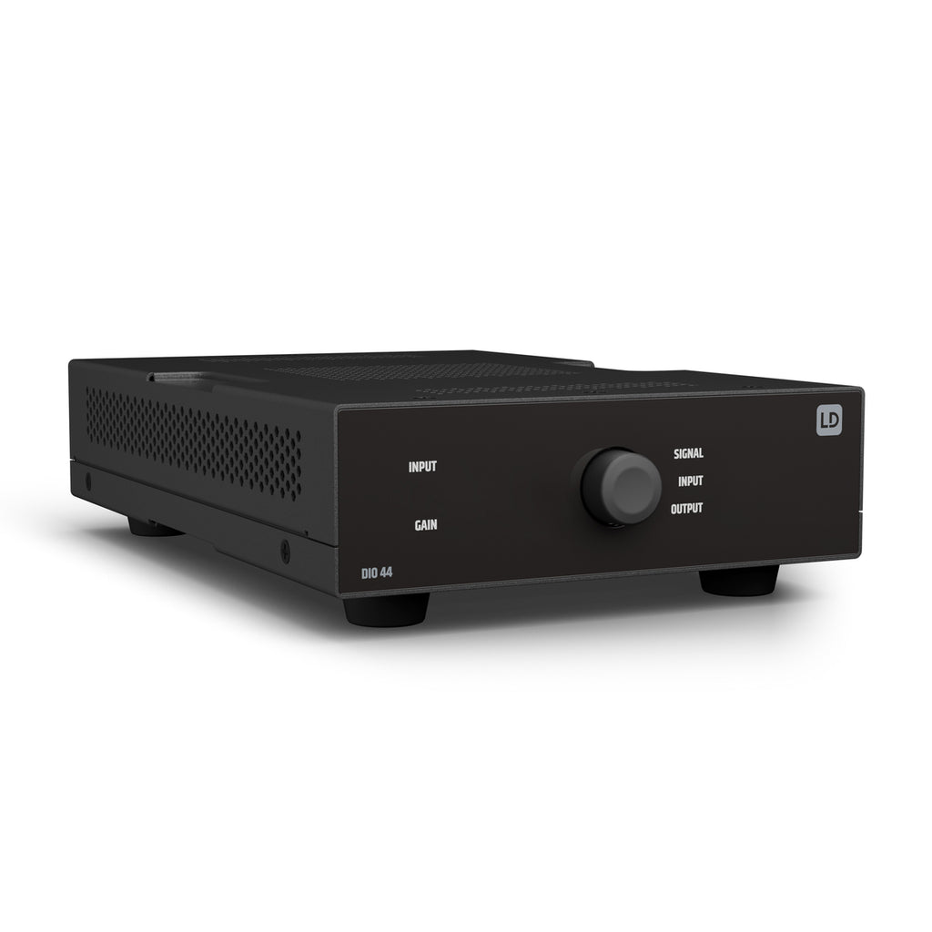 LD Systems DIO 44 Interfaz Dante de 4 entradas y 4 salidas con Phantom 24V