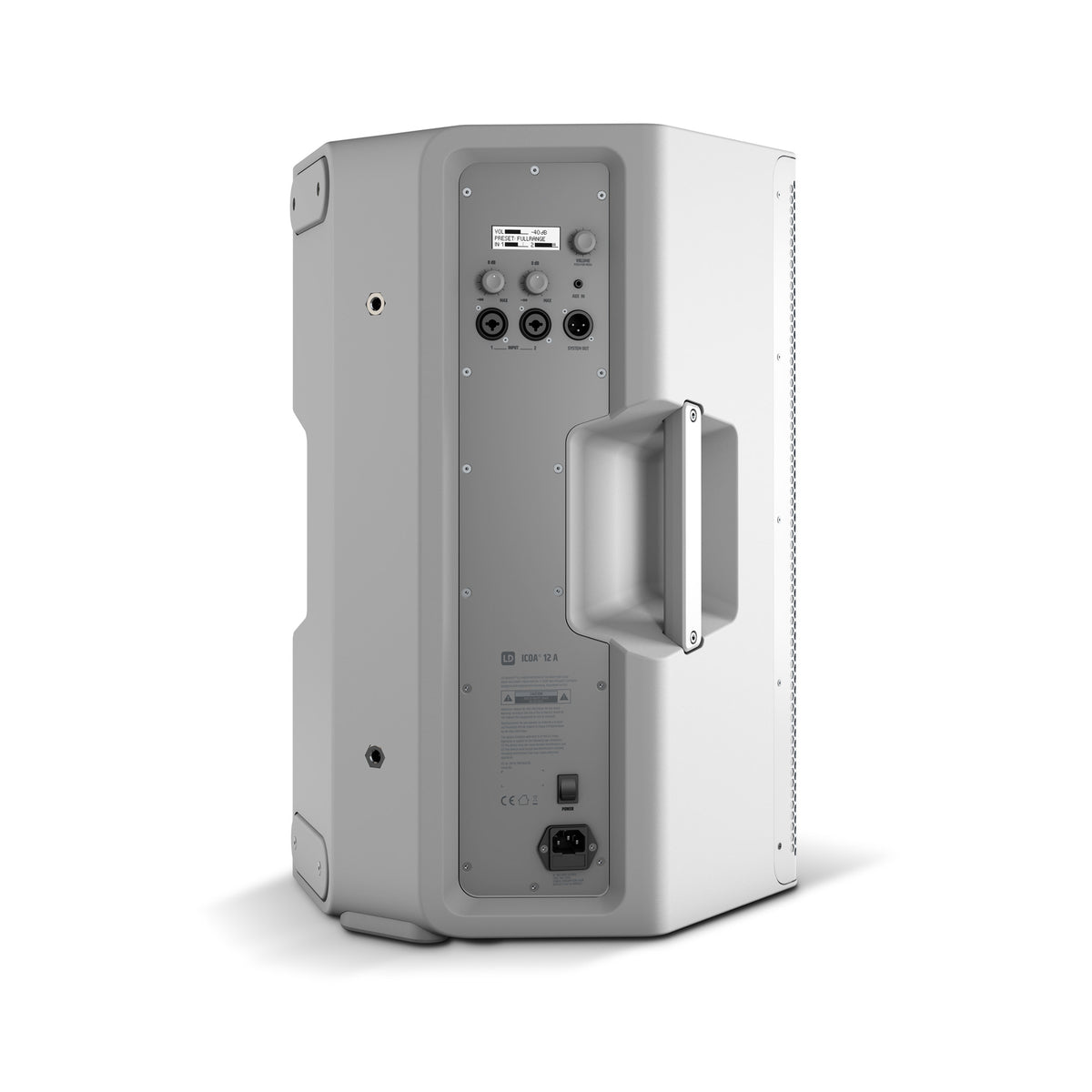 LD Systems ICOA 12 A W Cabina activa coaxial 12" 1200 W blanca