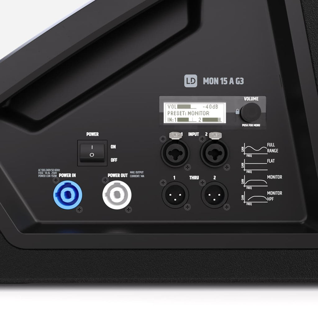 LD Systems MON 15 A G3 Monitor de escenario activo coaxial 15" 300 W RMS