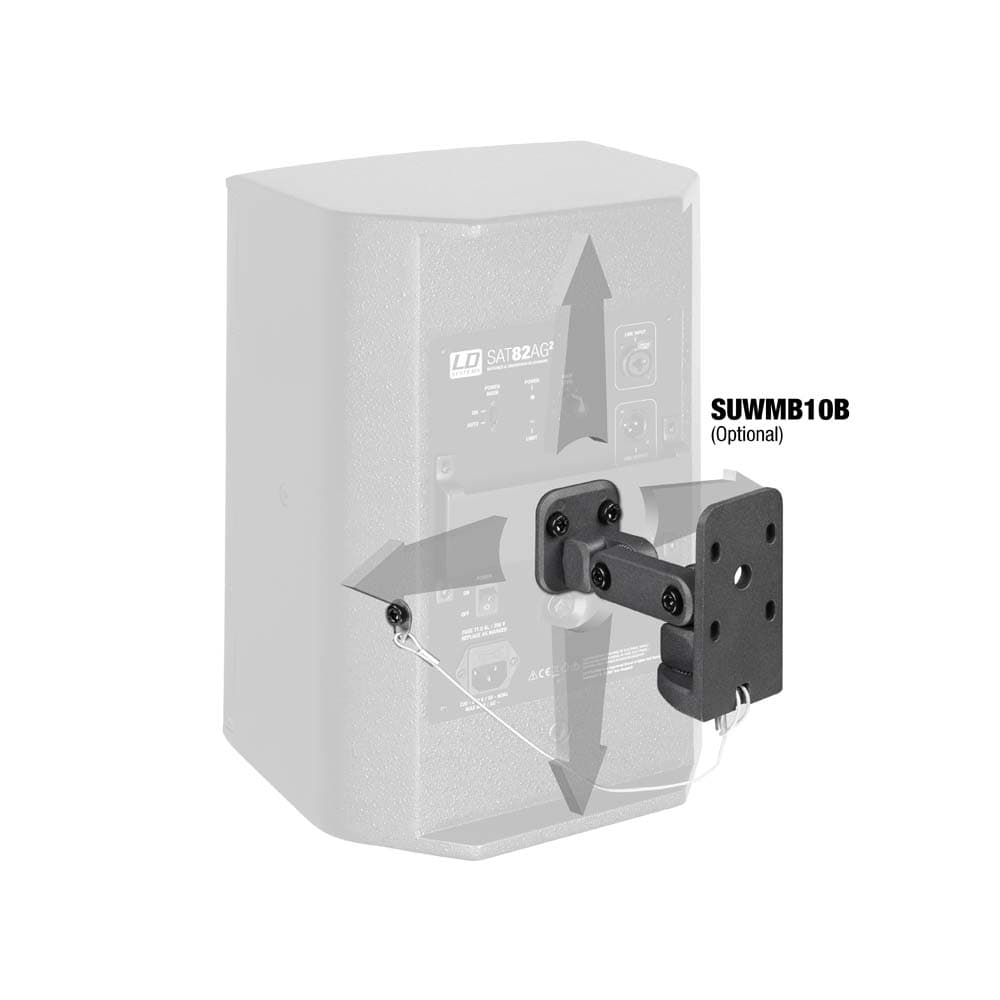 LD Systems SAT 82 A G2 Caja acústica activa 8" 80 W negra