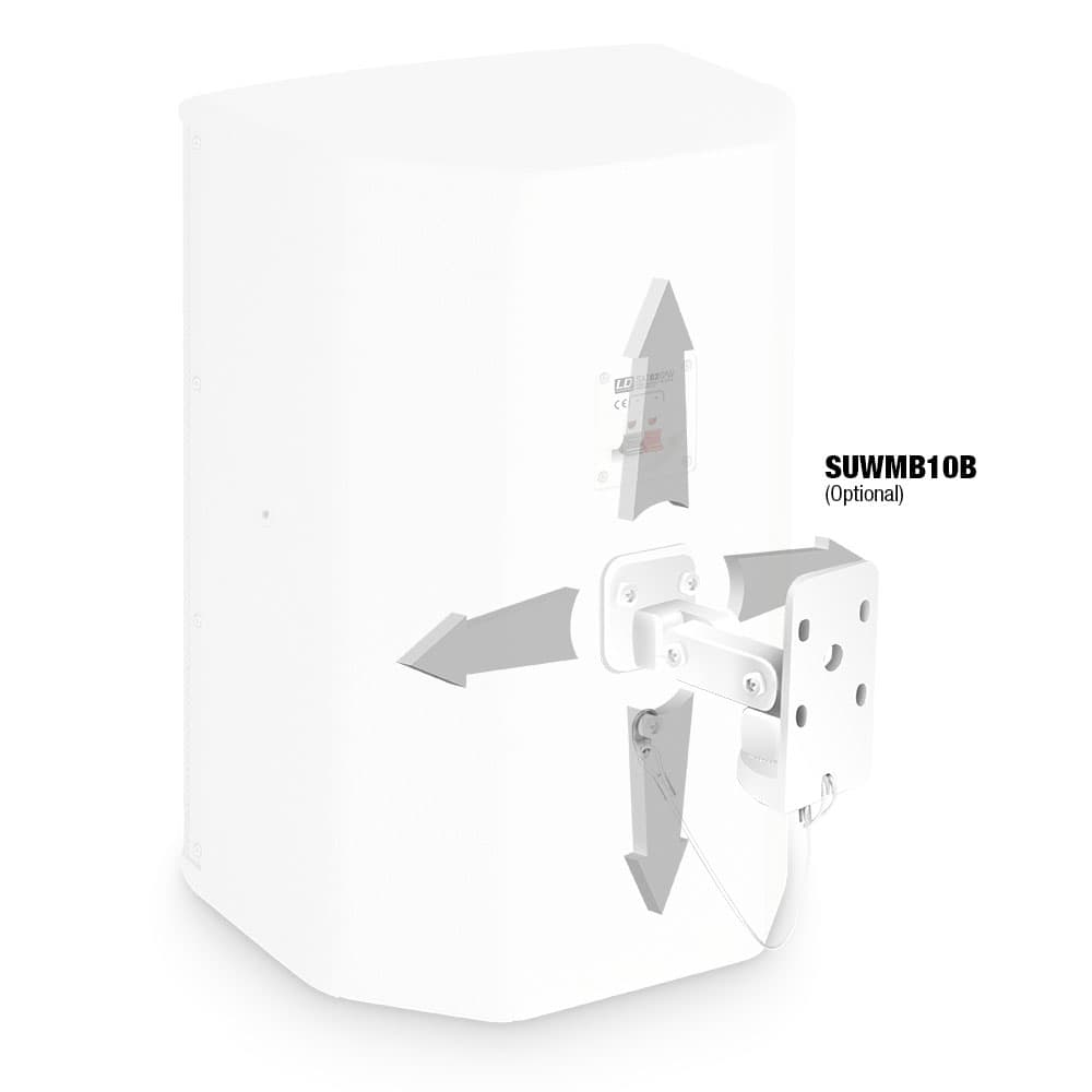 LD Systems SAT 82 G2 W Caja acústica pasiva 8" 120 W blanca