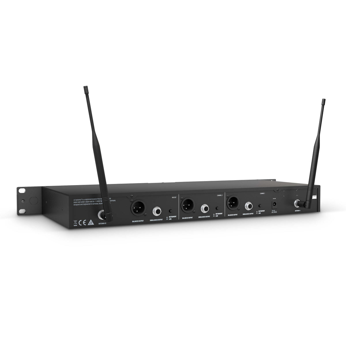 LD Systems U505 BPH 2 Sistema inalámbrico dual UHF con 2 petacas y diademas 584-608 MHz