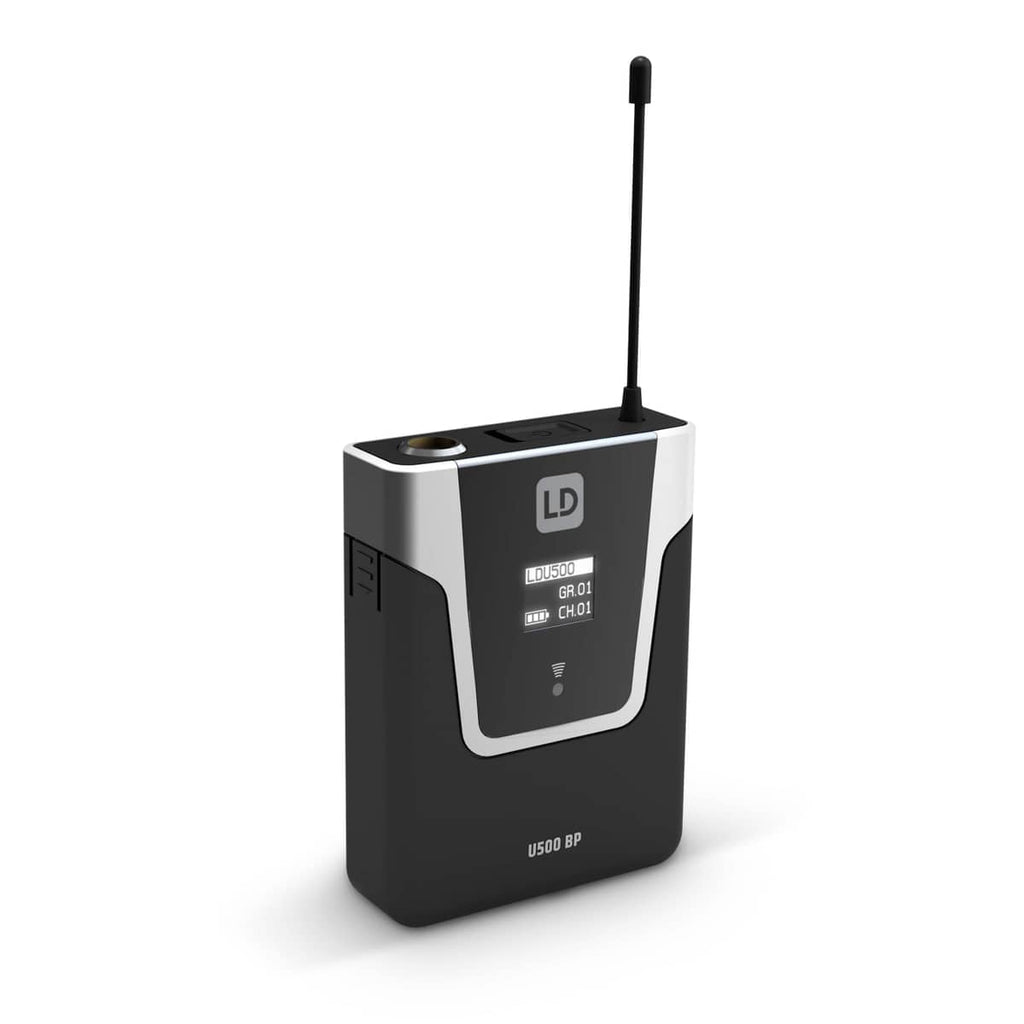 LD Systems U505 BPH 2 Sistema inalámbrico dual UHF con 2 petacas y diademas 584-608 MHz