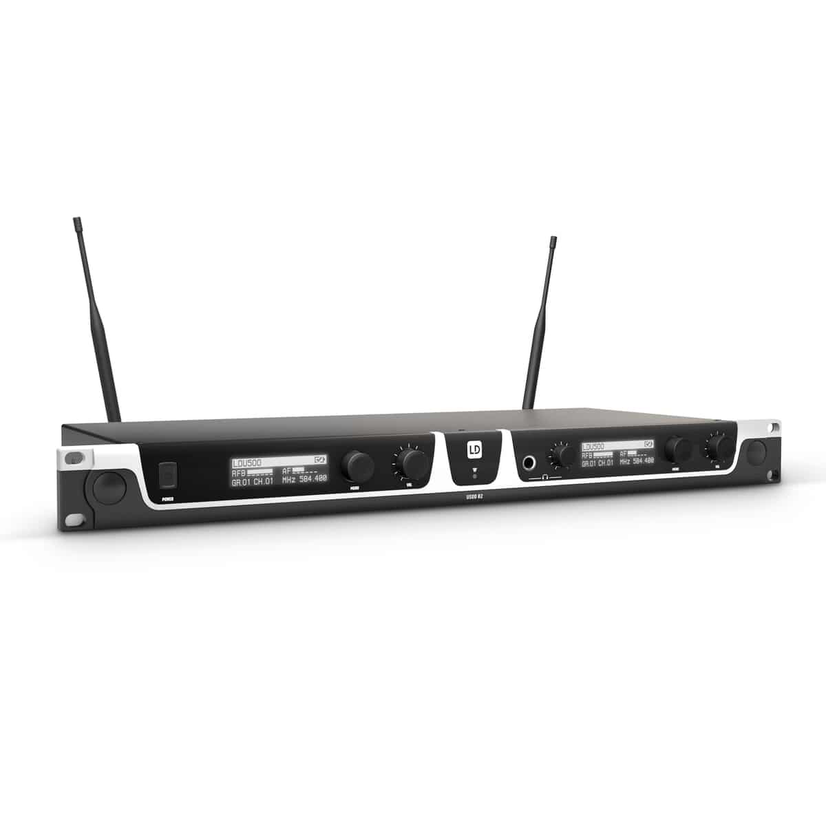 LD Systems U506 HHD 2 Sistema inalámbrico dual con 2 micrófonos de mano 655-679 MHz