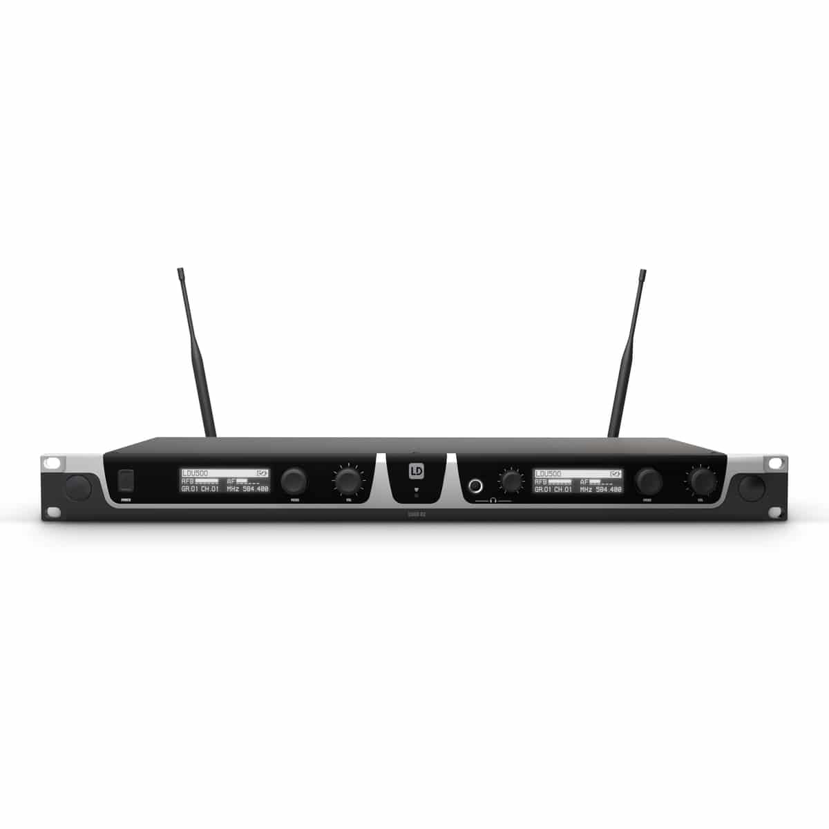 LD Systems U506 HHD 2 Sistema inalámbrico dual con 2 micrófonos de mano 655-679 MHz