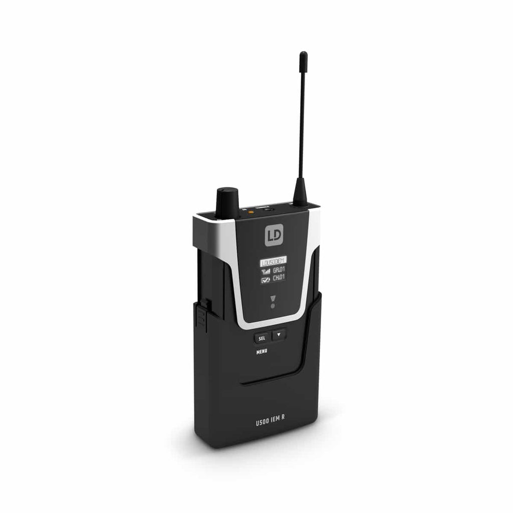 LD Systems U506 IEM R Receptor de petaca para sistema in-ear 655-679 MHz
