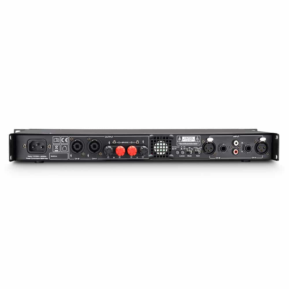 LD Systems XS 700 Amplificador de potencia Clase D 2 x 350 W a 4 Ohmios