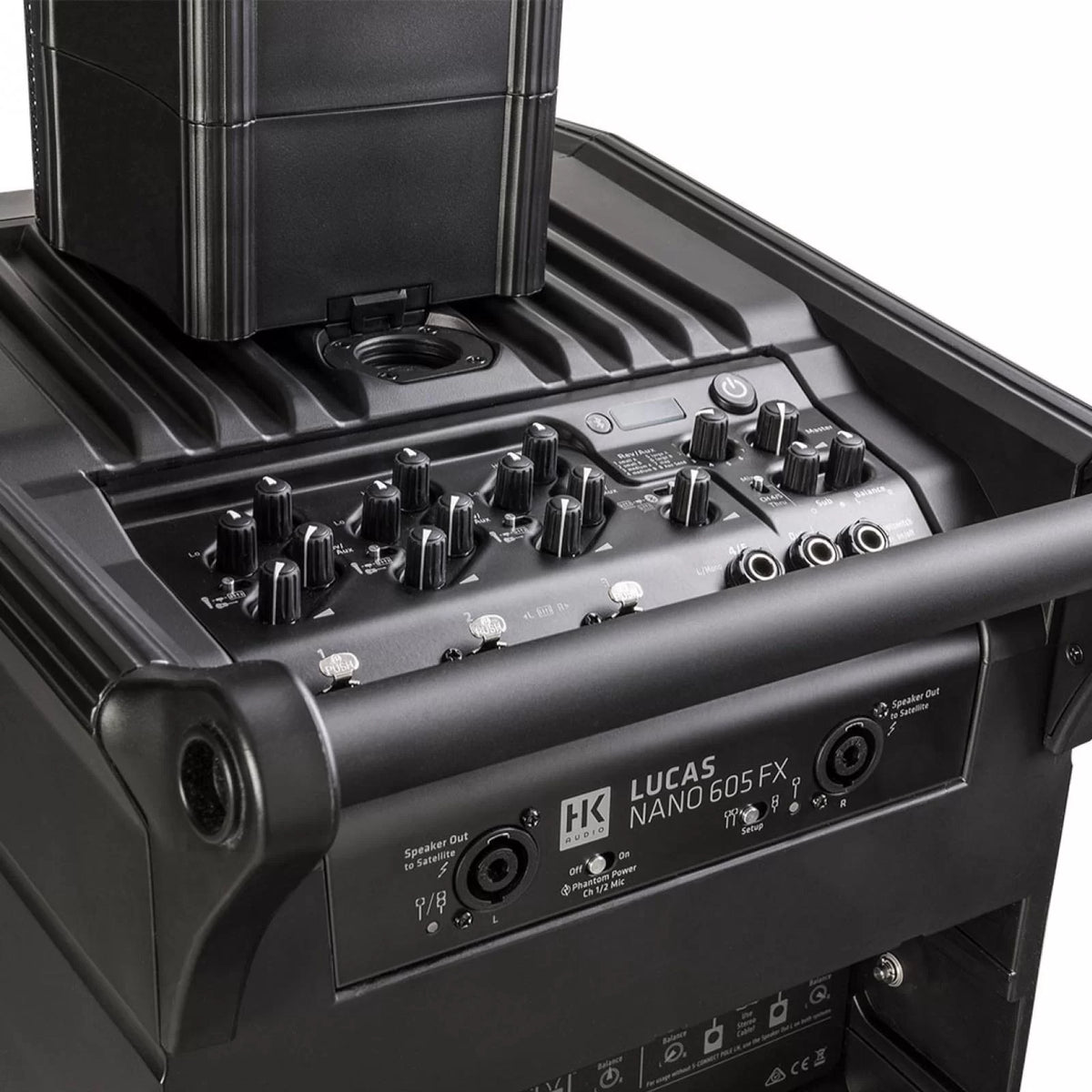 HK Audio LUCAS NANO 605FX Sistema PA 2.1 portátil con efectos y Bluetooth