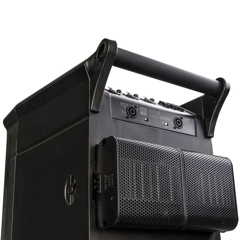 HK Audio LUCAS NANO 605FX Sistema PA 2.1 portátil con efectos y Bluetooth