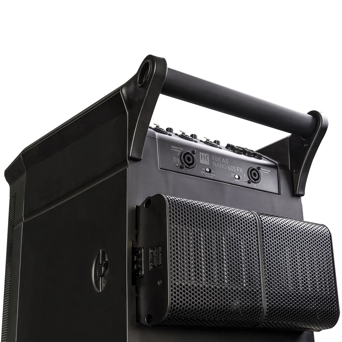 HK Audio LUCAS NANO 605FX Sistema PA 2.1 portátil con efectos y Bluetooth