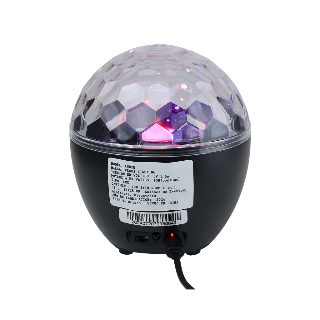 Pro DJ Lighting L002B Bola mágica LED con parlante