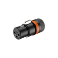 Roxtone LX3F Conector XLR hembra rotable bajo perfil carcasa plástica
