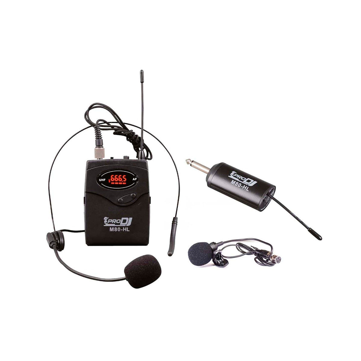 Pro DJ M80-HL Micrófono inalámbrico bodypack UHF