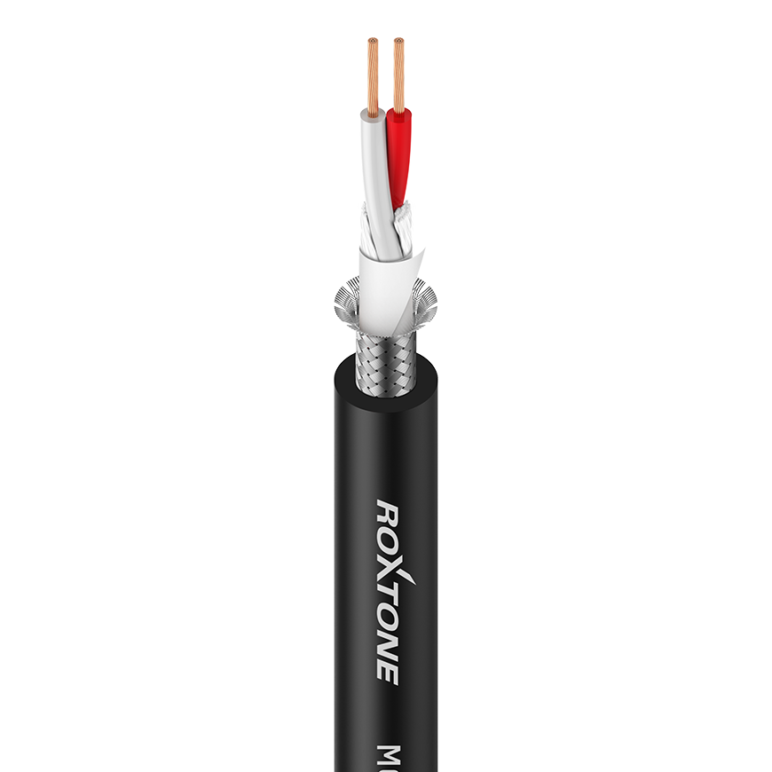Roxtone MC010 Cable de micrófono balanceado 22AWG rollo 100 m